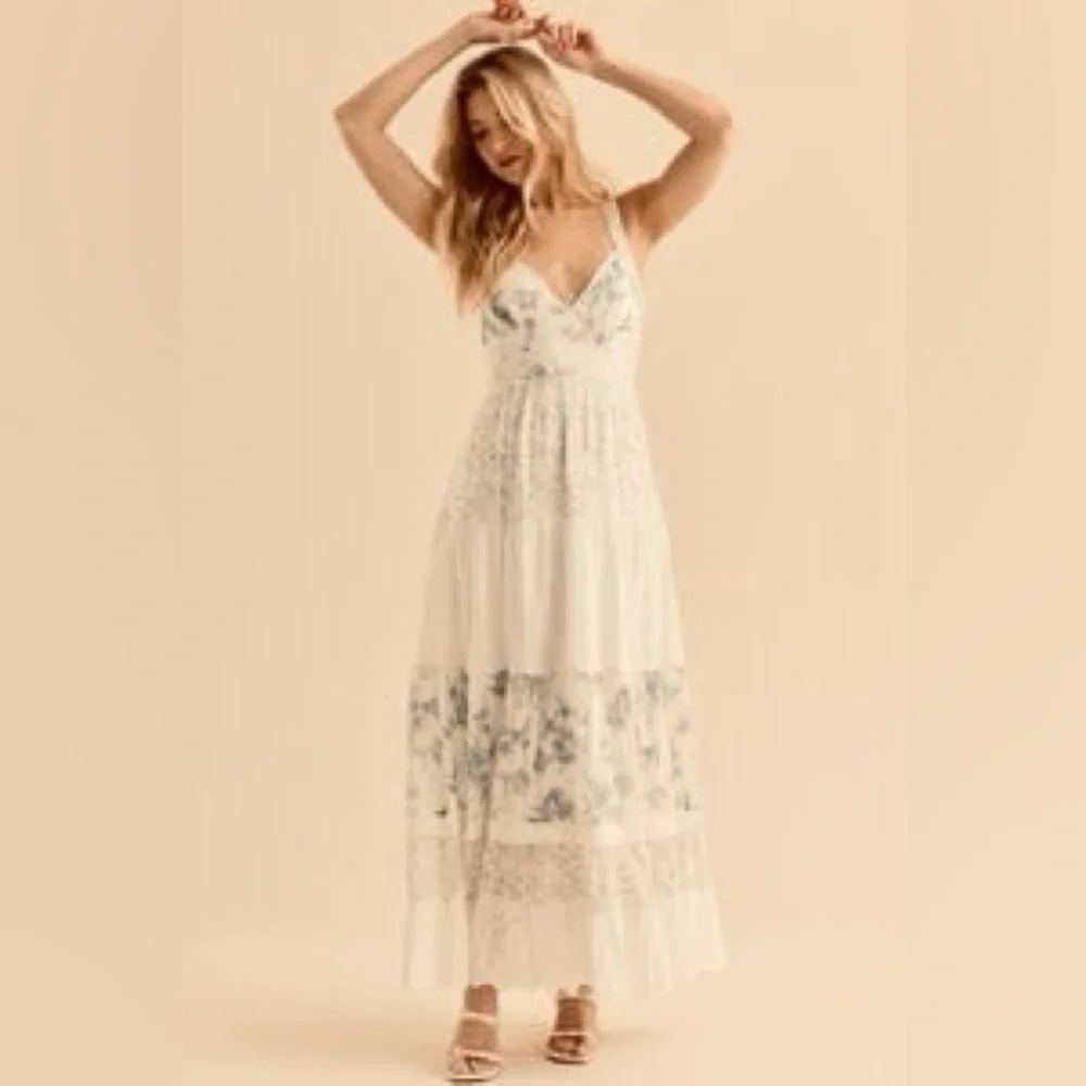 NWT Altar’d State Adalynne Sleeveless Floral Maxi Dress - Picture 4 of 6